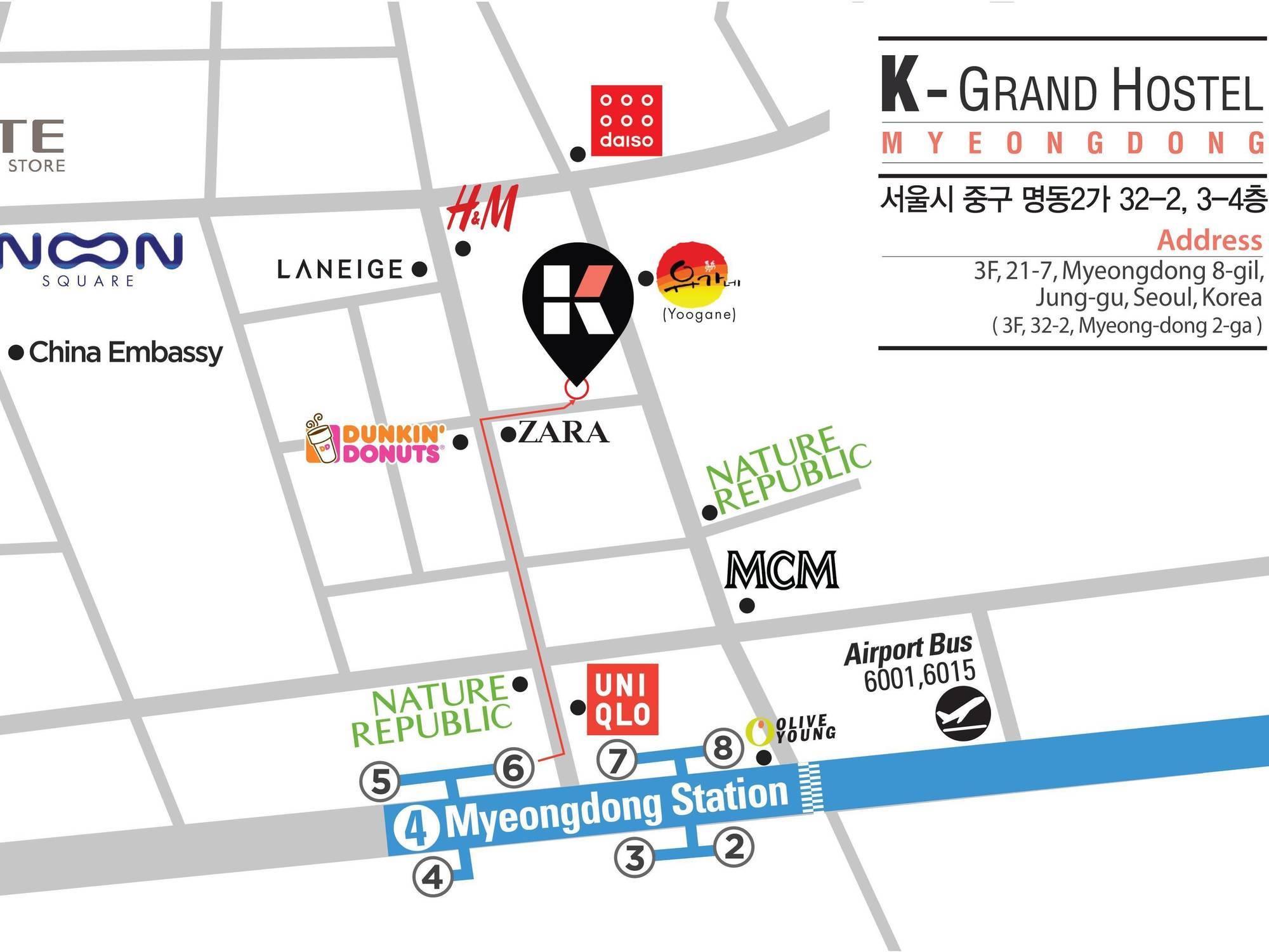 Oyo Hostel Myeongdong 1 Сеул Екстер'єр фото